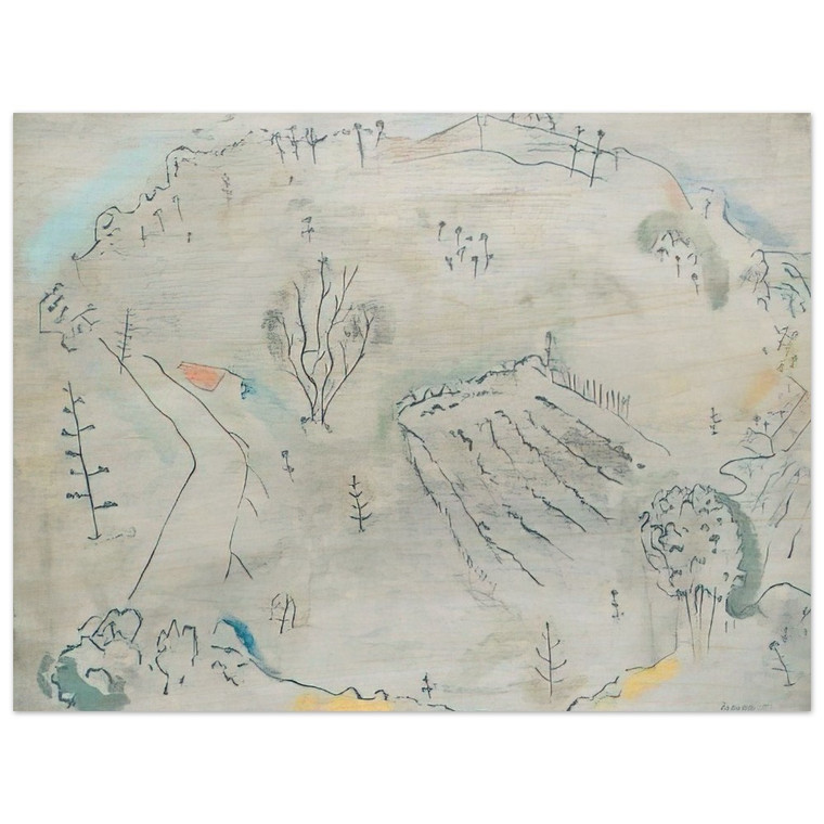 John Ferren  Composition a la carte de France  1931 Wood Print