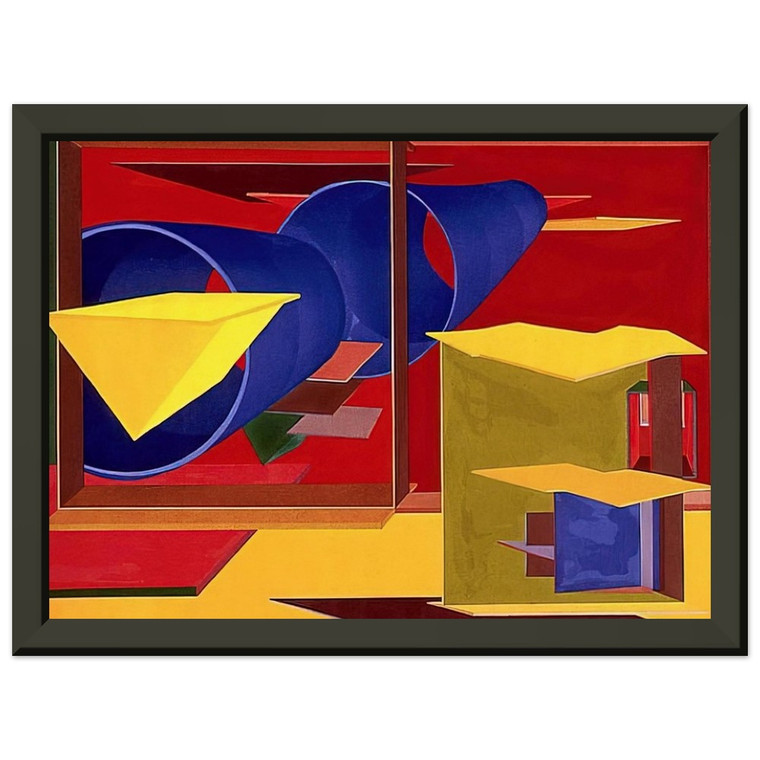 Al Held  Pachinko Premium Metal Framed Art Print / Poster