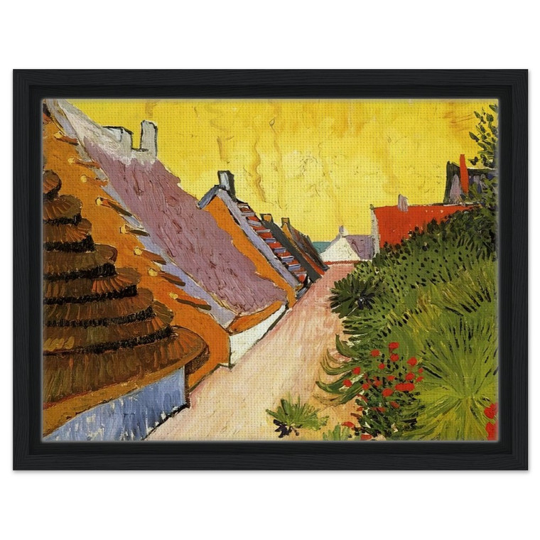 Vincent van Gogh  Street in SaintesMaries Framed Canvas