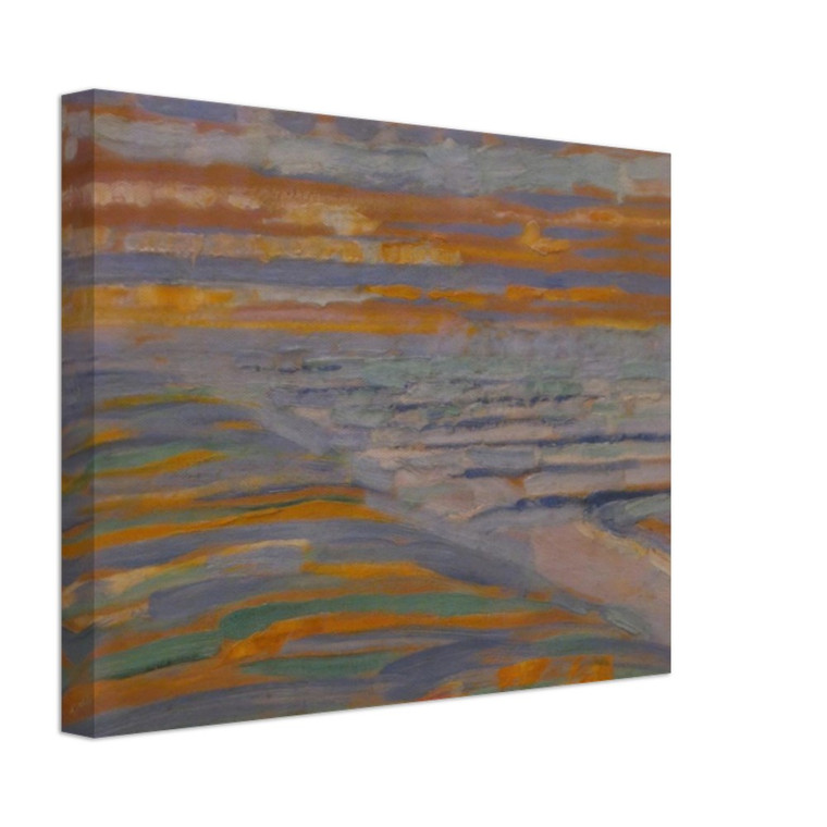 Piet Mondrian  View from the Dunes with Beach and Piers Canvas