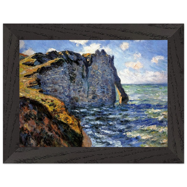 claude monet  The Manneport Premium Wooden Framed Art Print / Poster