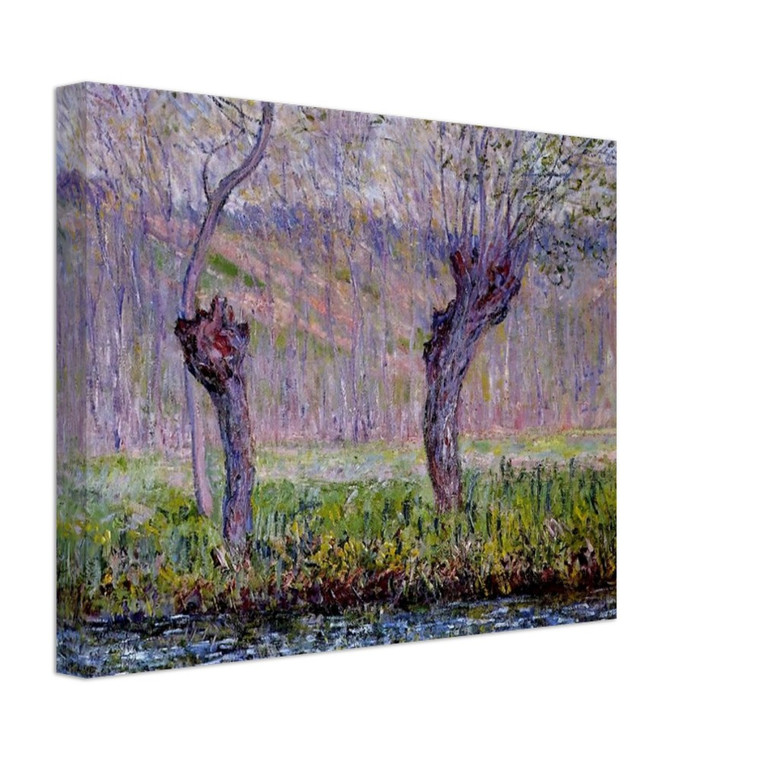 claude monet  Willows in Springtime Canvas