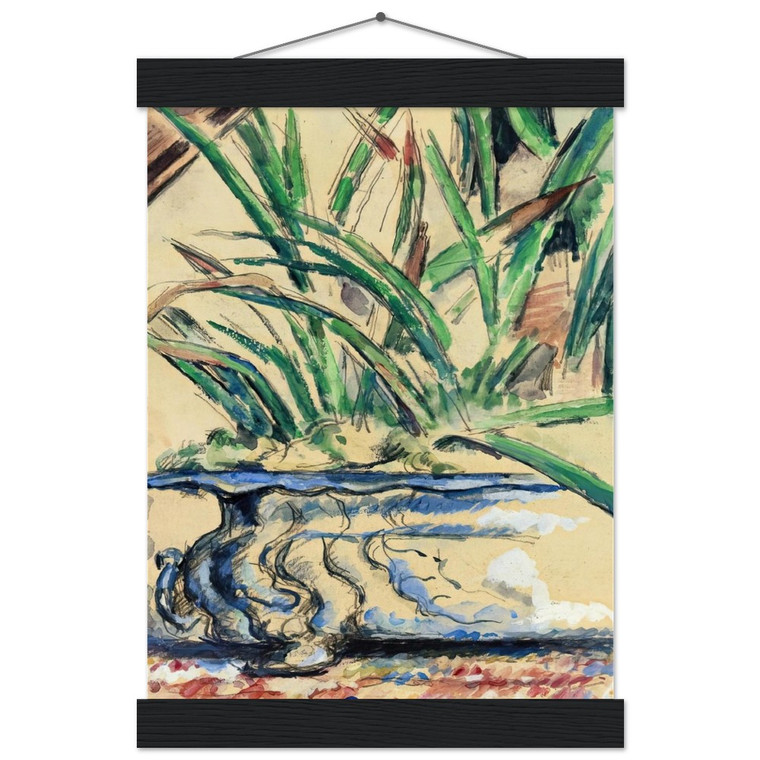 Paul Cezanne  Blue Flowerpot Museum-Quality Matte Paper Poster with Hanger