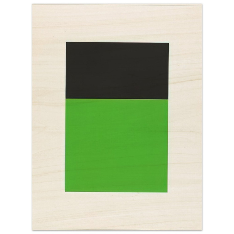 Ellsworth Kelly  BlackGreen from the Series of Ten Lithographs Wood Print