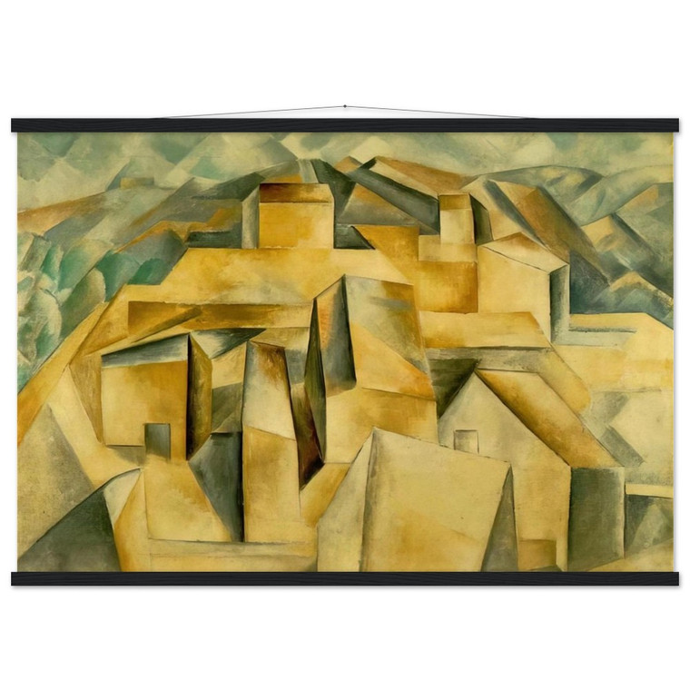 Picasso Houses on Hill N1 Museum-Quality Matte Paper Poster with Hanger