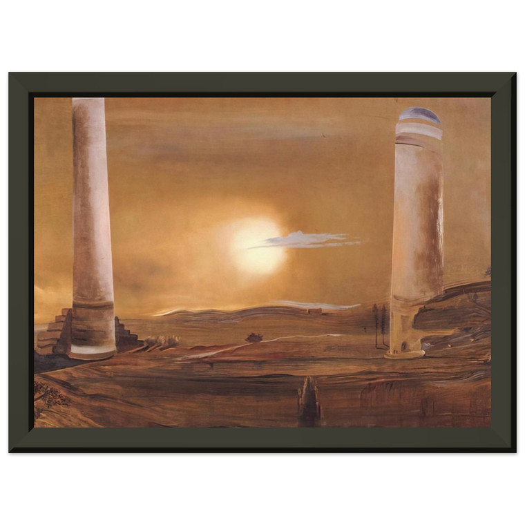 Salvador Dali  THE TOWERS Premium Metal Framed Art Print / Poster