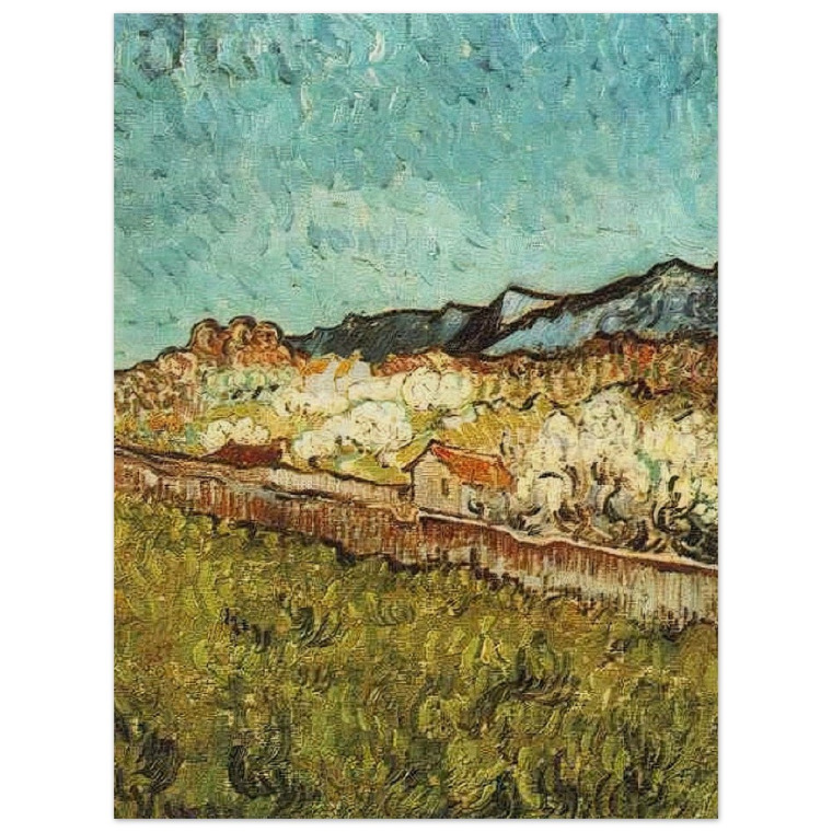 Vincent van Gogh  At the Foot of the Mountains Wood Print