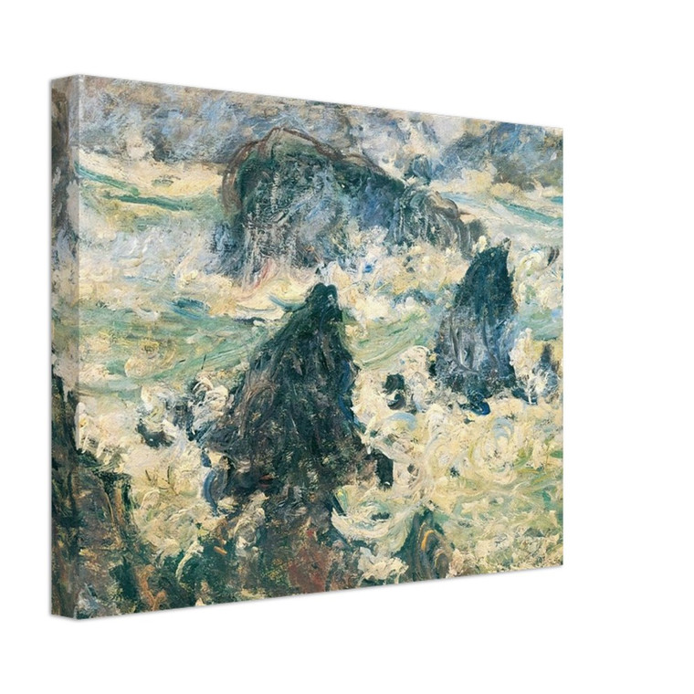 claude monet  Storm on the Cote de BelleIle Canvas