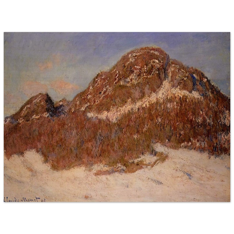 claude monet  Mount Kolsaas 3 Wood Print