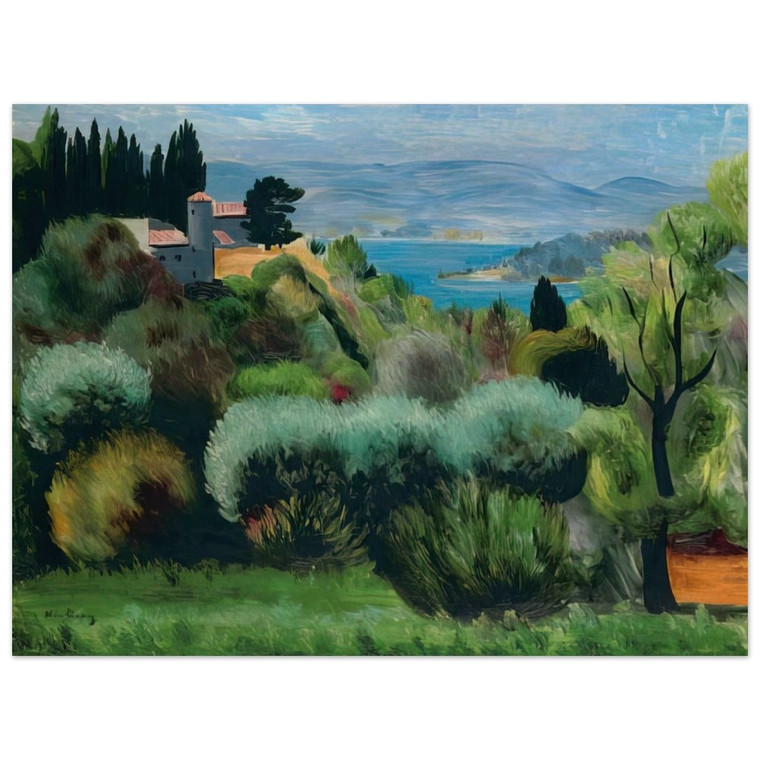 Moise Kisling  SANARY LANDSCAPE 1937 Wood Print