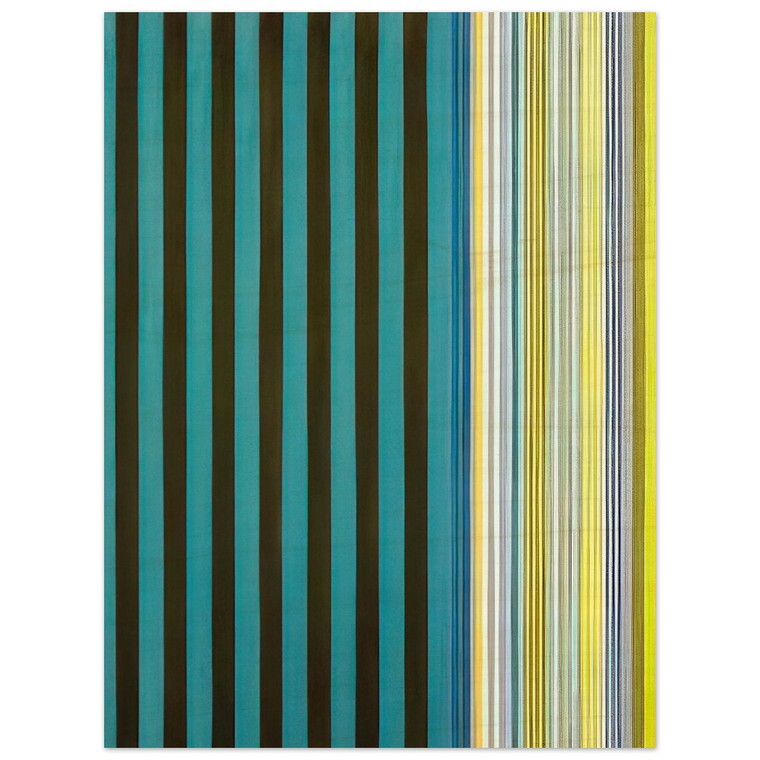 Gene Davis  Green Stripes  1970 Wood Print