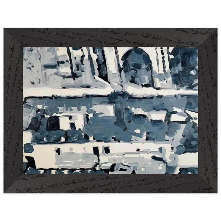 Gerhard Richter  TOWNSCAPE M4 1968 Premium Wooden Framed Art Print / Poster