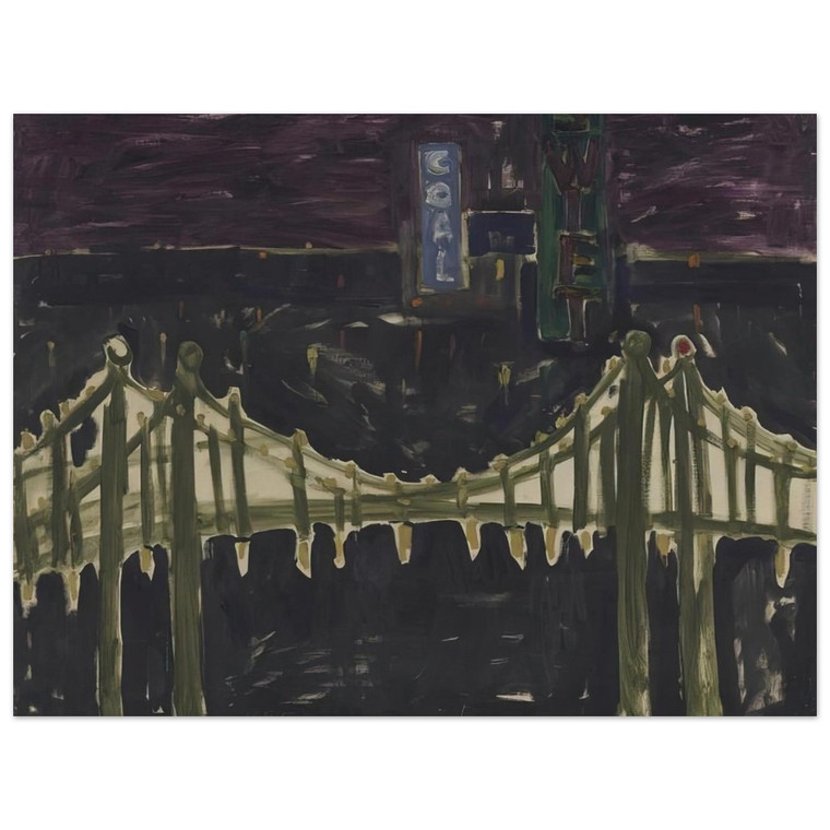Allan Kaprow  George Washington Bridge Aluminum Print