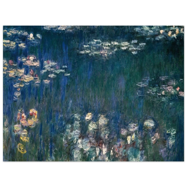 claude monet  Water Lilies Green Harmony Wood Print