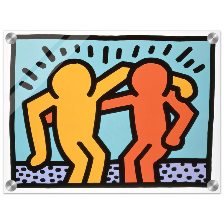 Keith Haring  BEST BUDDIES 1990 N2 Acrylic Print