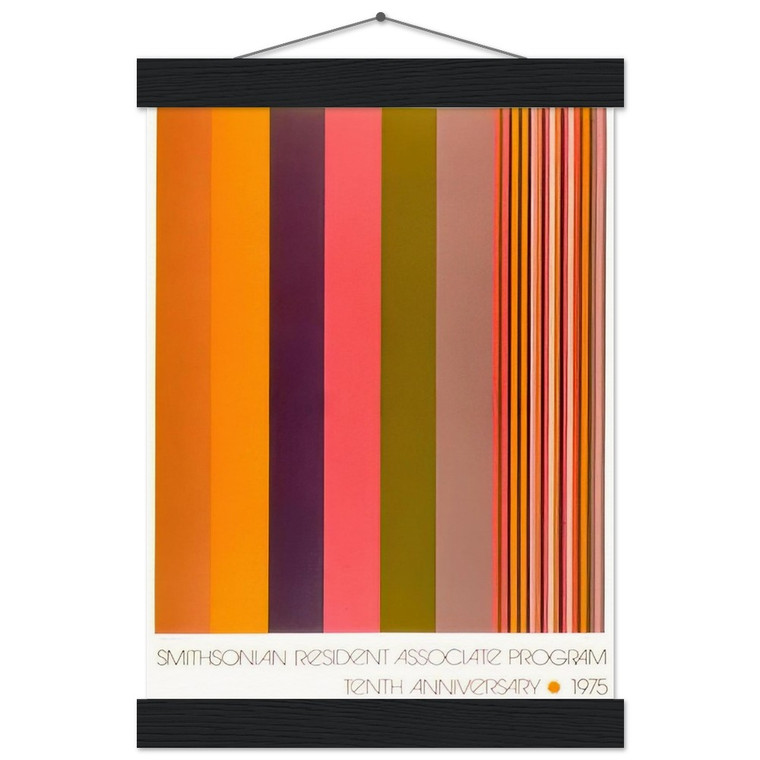 Gene Davis Smithsonian Res. Assoc. Prog. 10th Anniv. Poster 1975 Matte