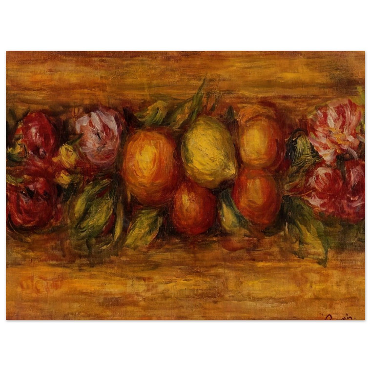 PierreAuguste Renoir  Garland of Fruit and Flowers Wood Print