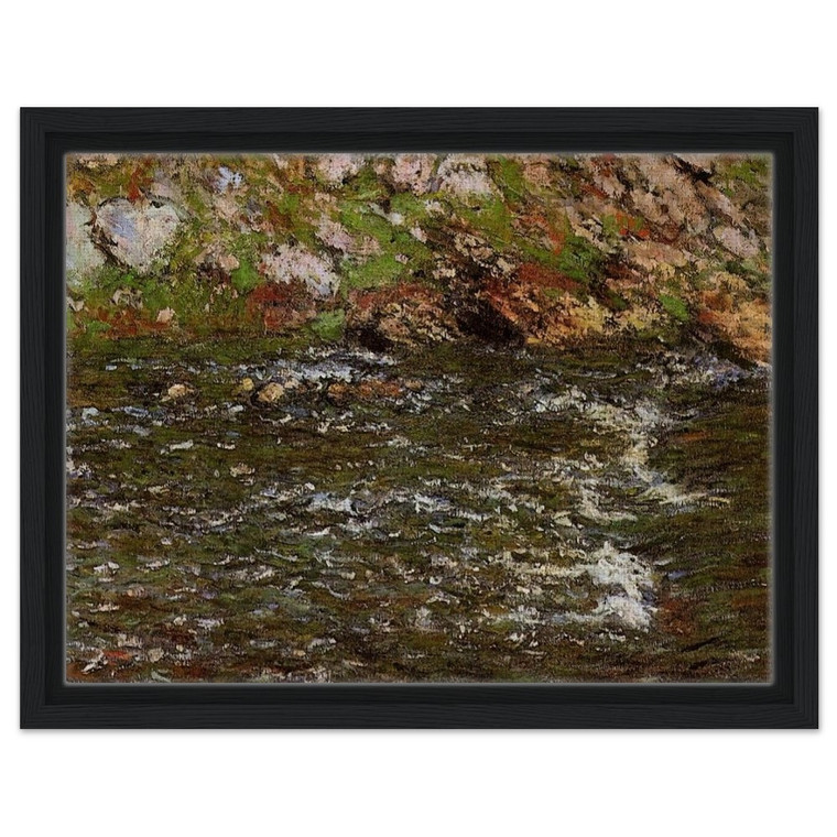 claude monet  Torrent of the Petite Creuse at Fresselines Framed Canvas