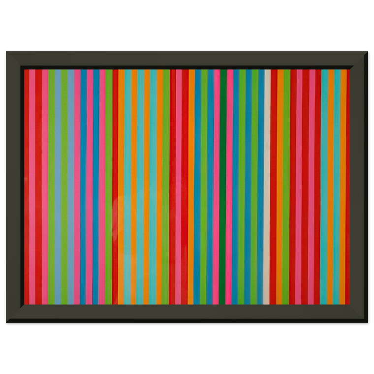 Gene Davis  Passion Flower  1968 Premium Metal Framed Art Print / Poster