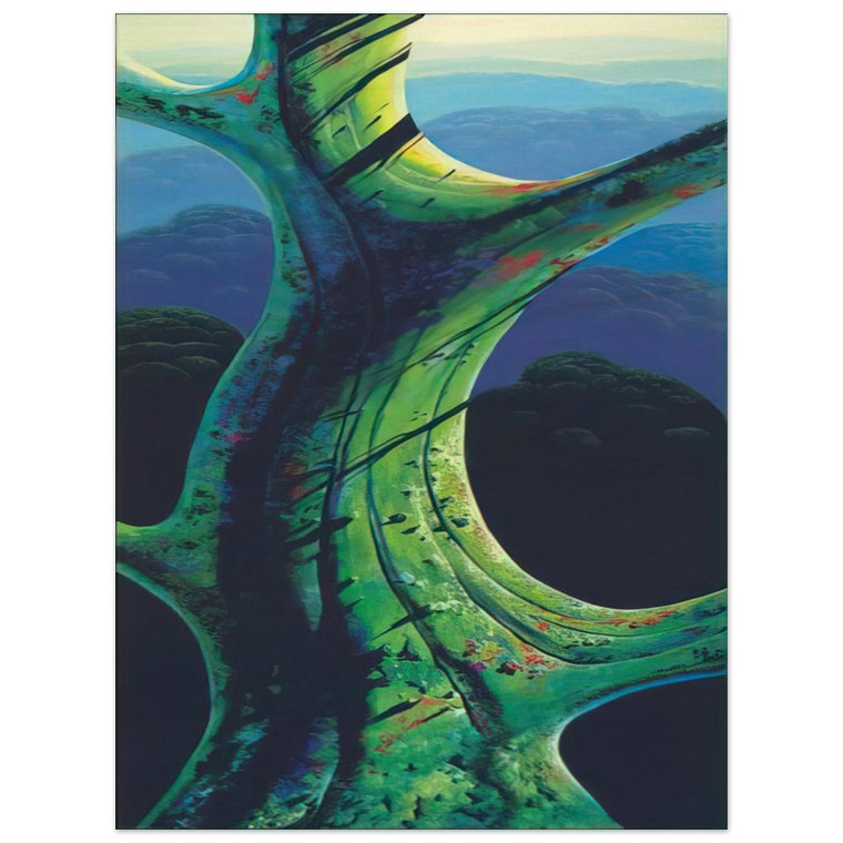 Eyvind Earle  Sky Reach Wood Print