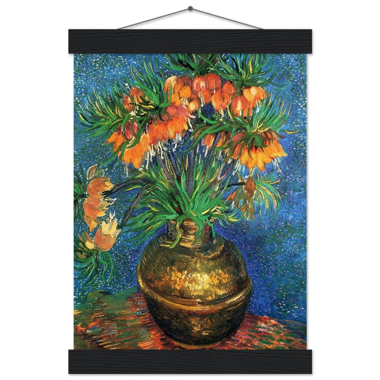 Van Gogh Fritillaries in a Copper Vase Matte Poster with Hanger