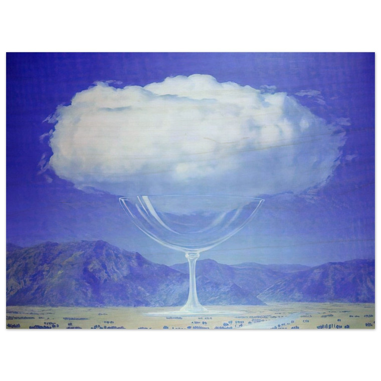 Rene Magritte  THE HEARTSTRINGS 1960 Wood Print