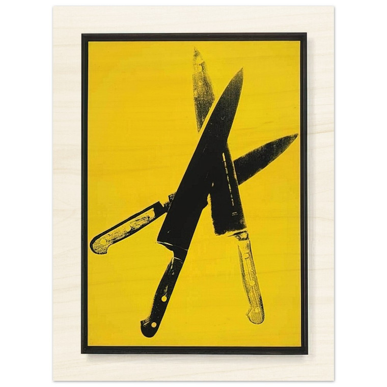 Andy Warhol  Knives Wood Print