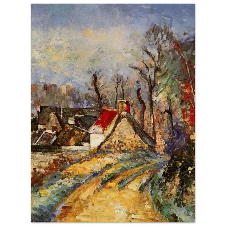 Paul Cezanne  The Turn in the Road at Auvers Aluminum Print