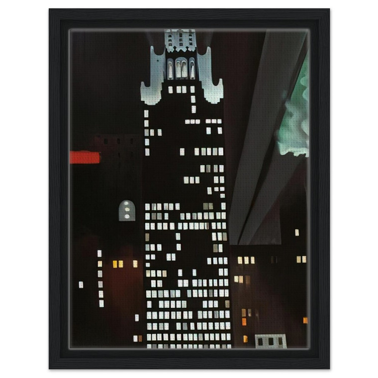 Georgia OKeeffe  Radiator Building  Night New York Framed Canvas