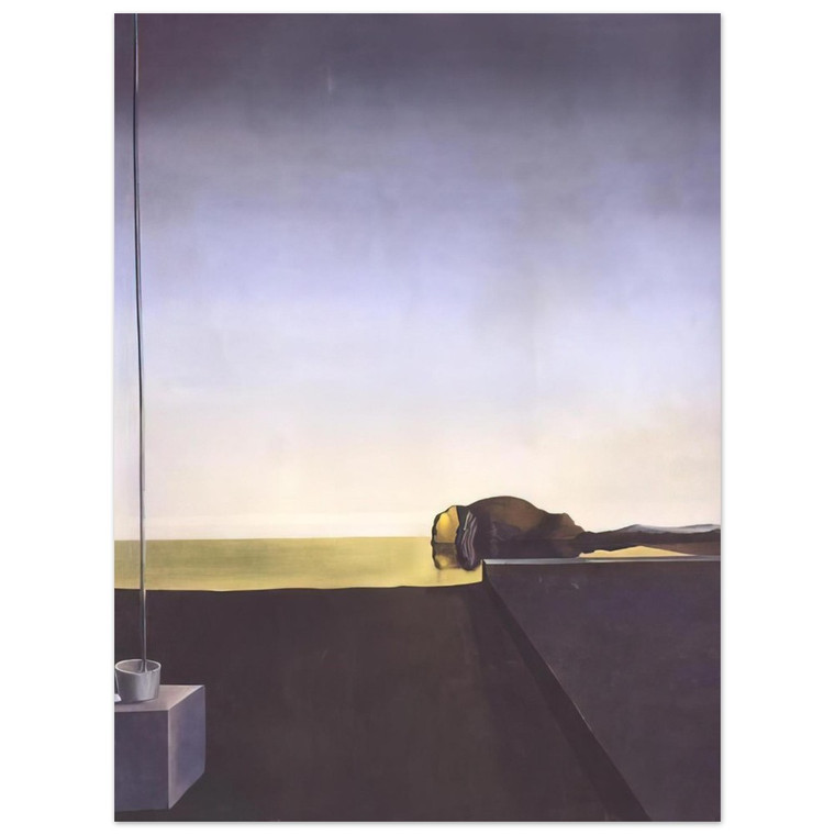 Dali's True Painting Isle of the Dead (Bocklin) Angelus Aluminum Print