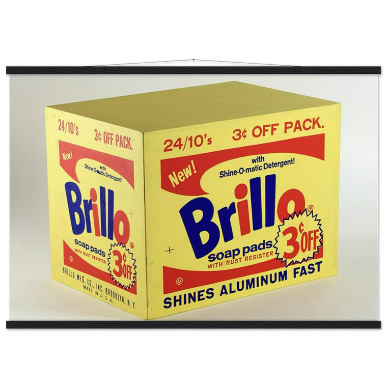 Andy Warhol  Brillo Box  3c Off  Museum-Quality Matte Paper Poster with Hanger