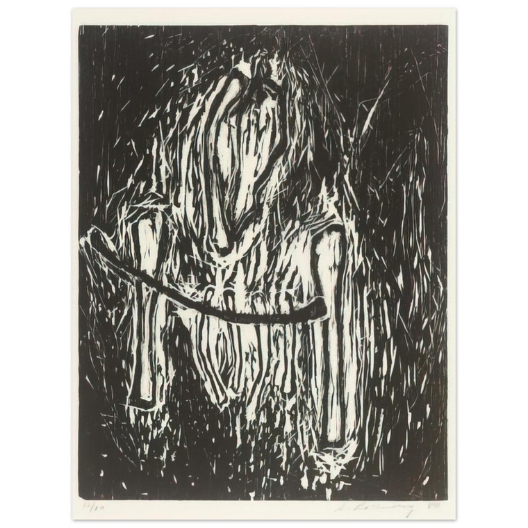 Susan Rothenberg  HEAD AND BONES 1980 Aluminum Print