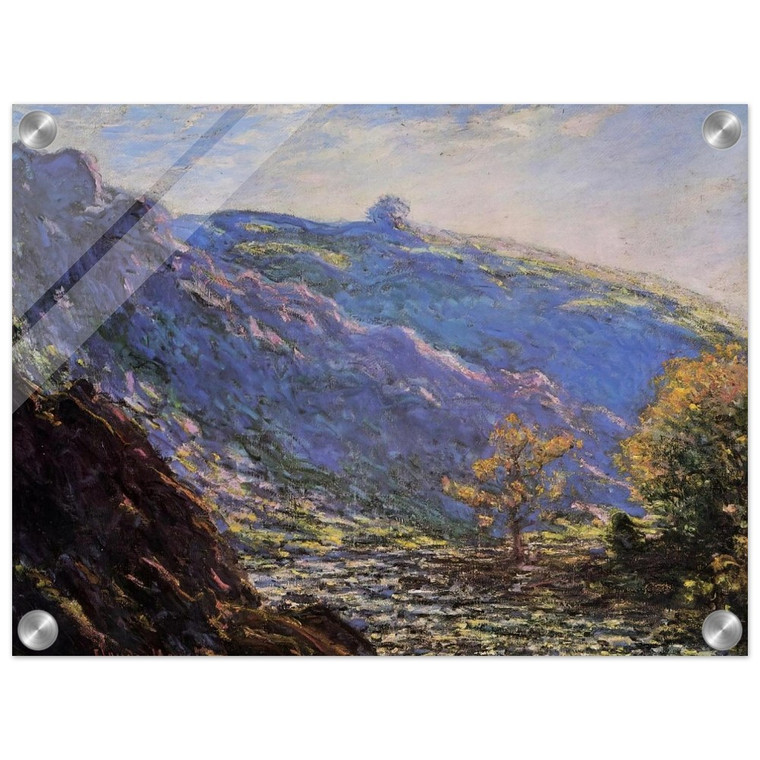 claude monet  The Old Tree Sunlight on the Petit Cruese Acrylic Print