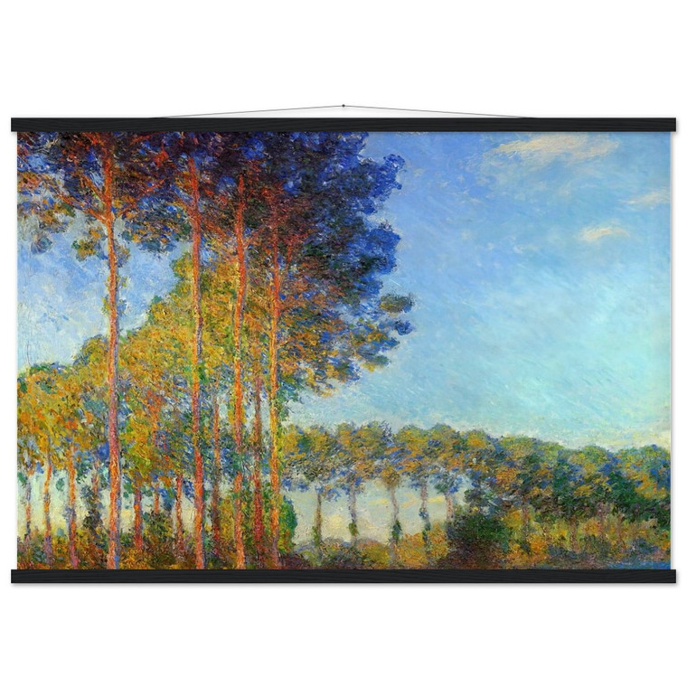 Claude Monet Poplars Epte Museum-Quality Matte Paper Poster with Hanger