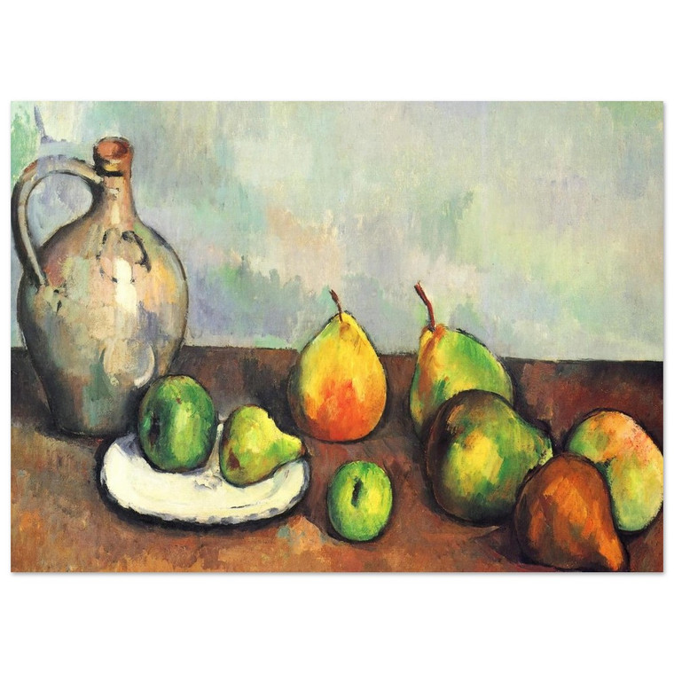 Paul Cezanne  Still life pitcher and fruit Fine Art Poster / Art Print
