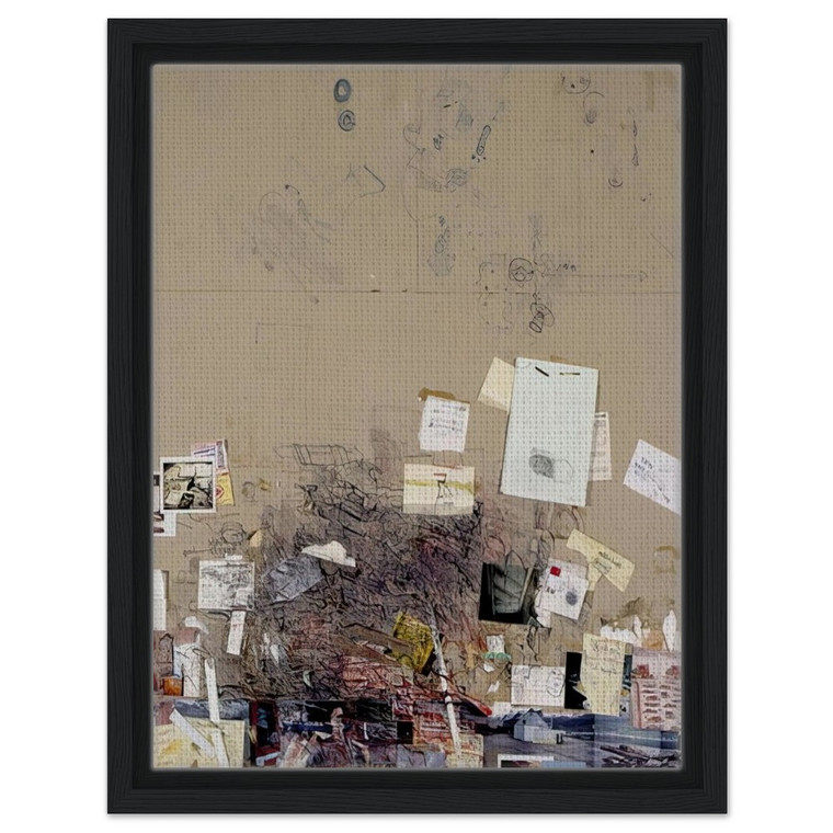 Dieter Roth  Tischmatte Buro Hegenheimerstrasse Base  1994 Framed Canvas