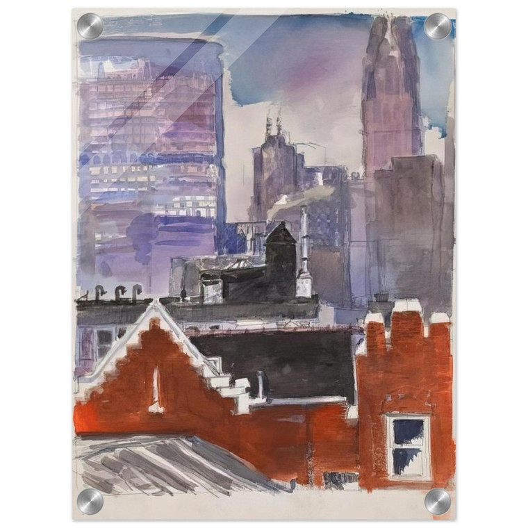 Paul Thek  Untitled cityscape  1986 Acrylic Print