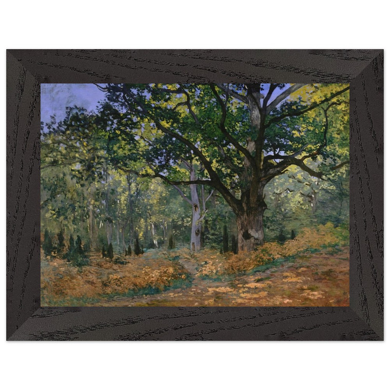 claude monet The Bodmer Oak Fontainebleau Premium Wooden Framed Art Print