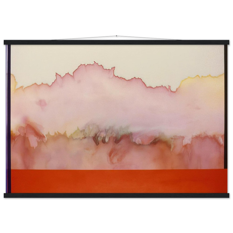 Ronnie Landfield For Helen and Nicole 1978 Museum Matte Poster Hanger