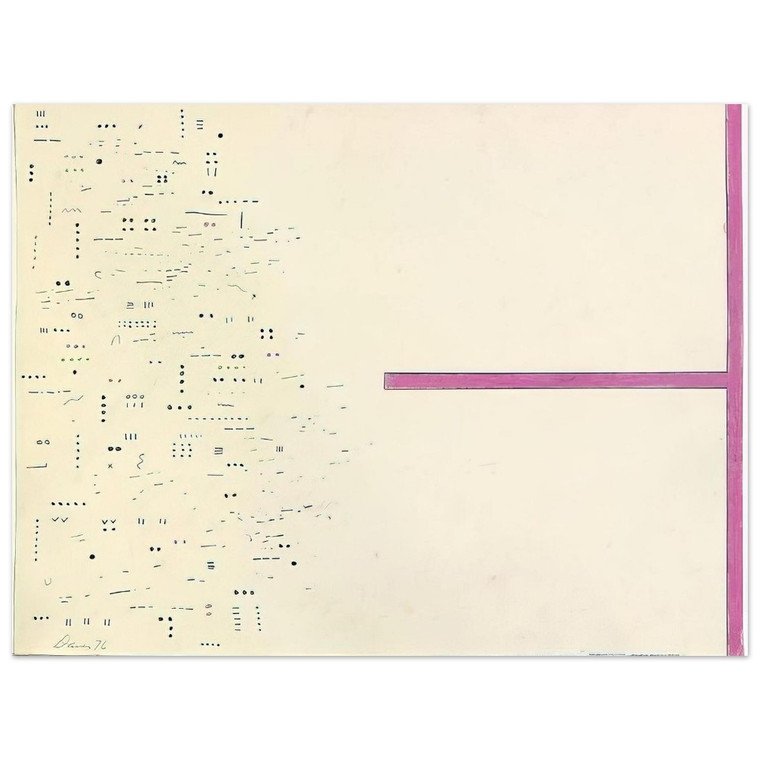 Gene Davis  Untitled  1976 N3 Aluminum Print