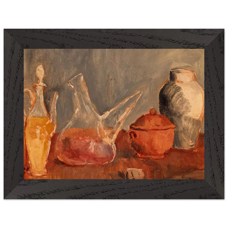 Pablo Picasso  Still life with vases Premium Wooden Framed Art Print / Poster