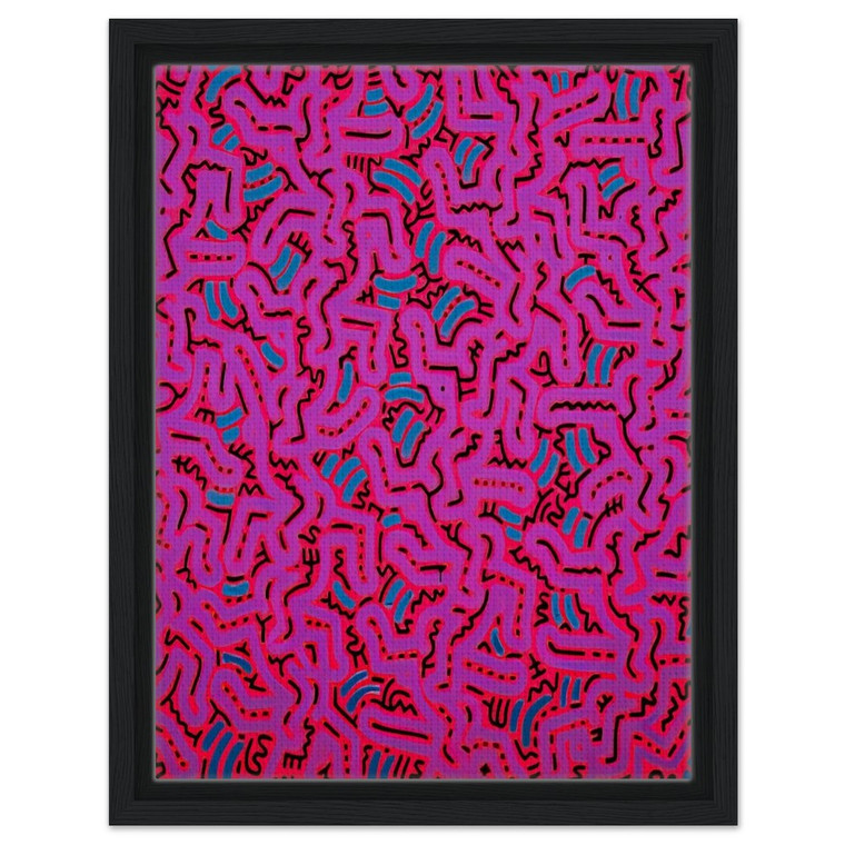 Keith Haring  UNTITLED 1984 N2 Framed Canvas