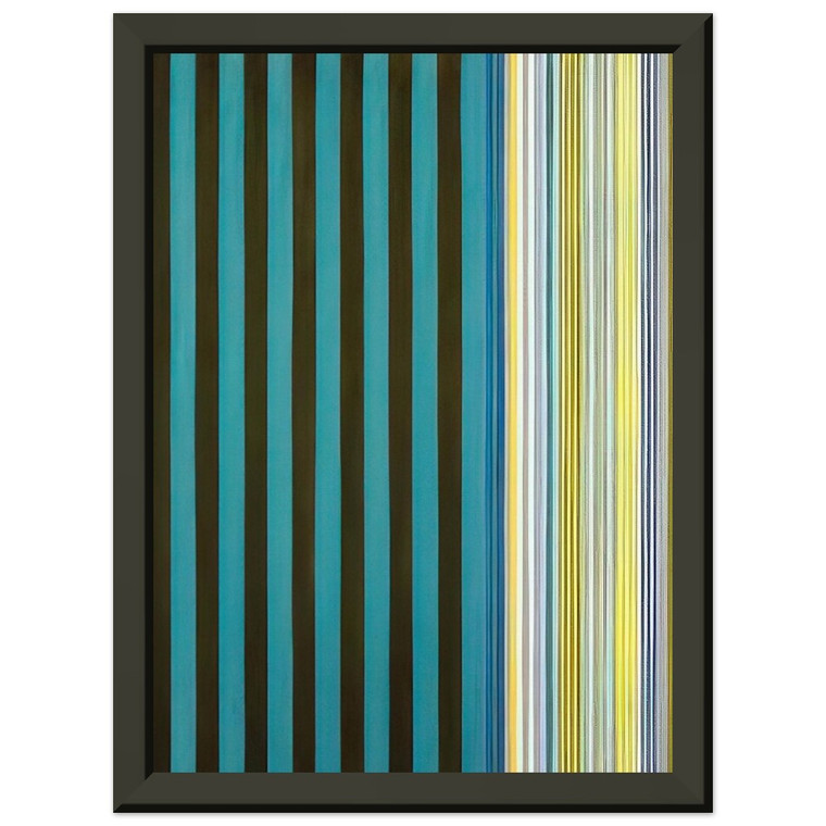 Gene Davis  Green Stripes  1970 Premium Metal Framed Art Print / Poster