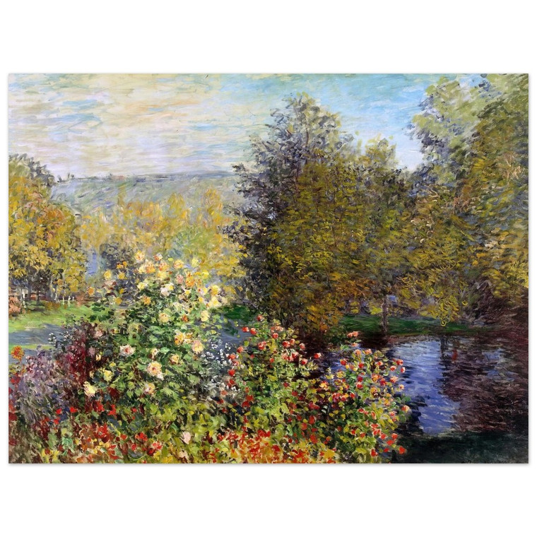 claude monet  A Corner of the Garden at Montgeron Aluminum Print