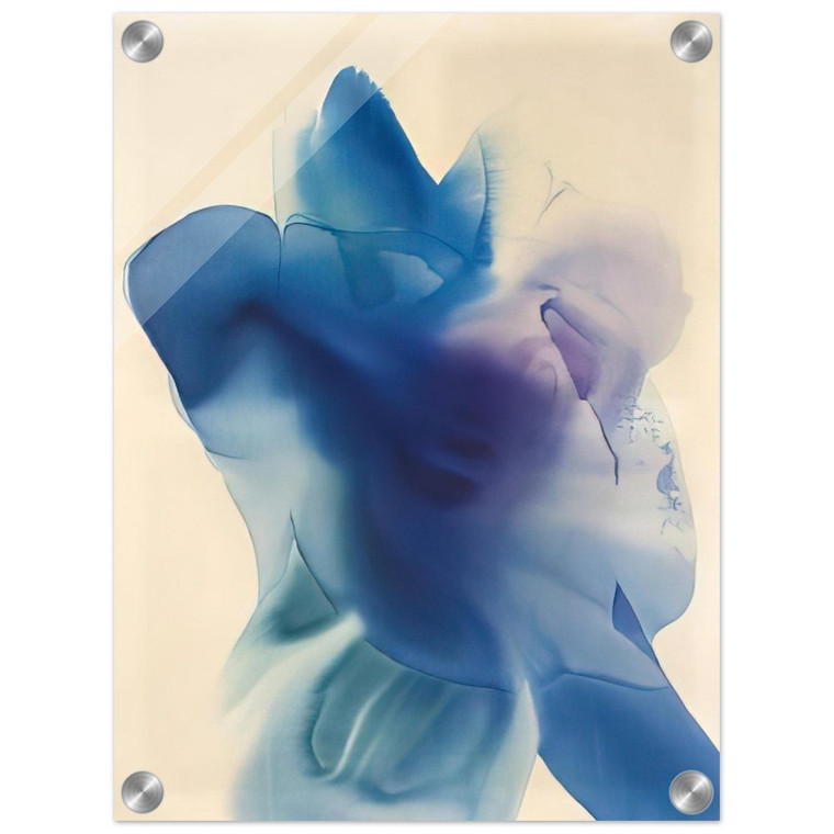Paul Jenkins  Phenomena Astral Blue Acrylic Print