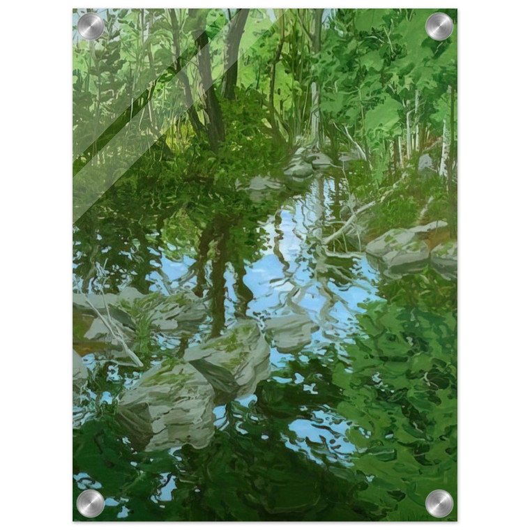 Neil Welliver  Maine Woodlandpng  1970 Acrylic Print