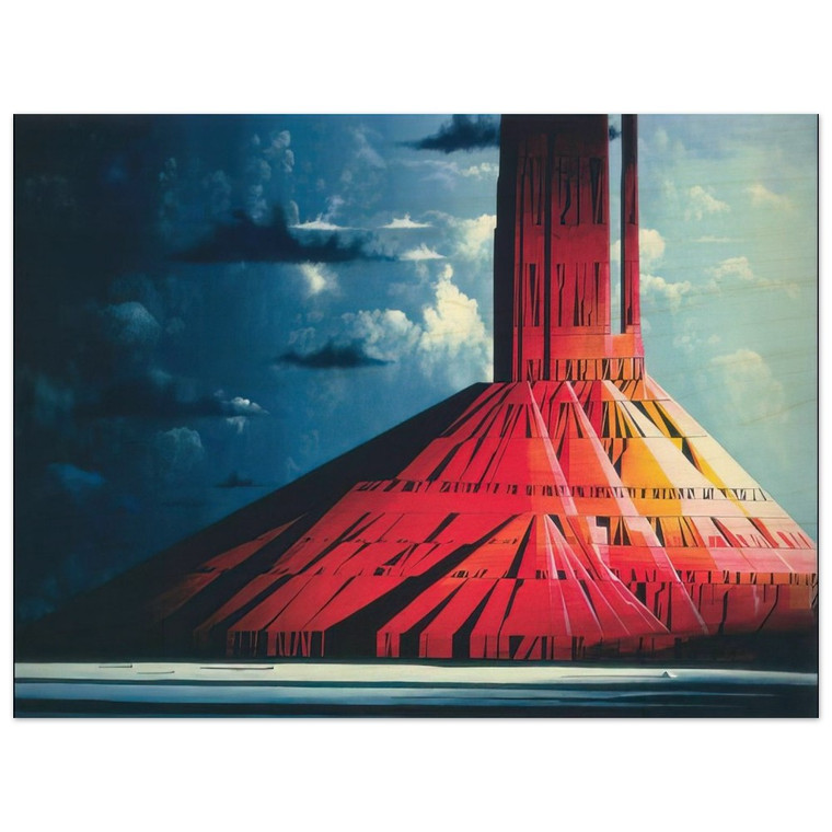 Eyvind Earle  Indian Lands Wood Print