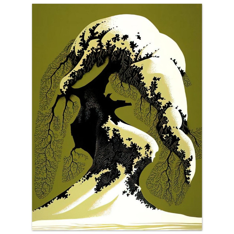 Eyvind Earle  Snow Laden Aluminum Print