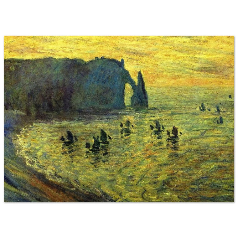 claude monet  The Cliffs at Etretat Fine Art Poster / Art Print