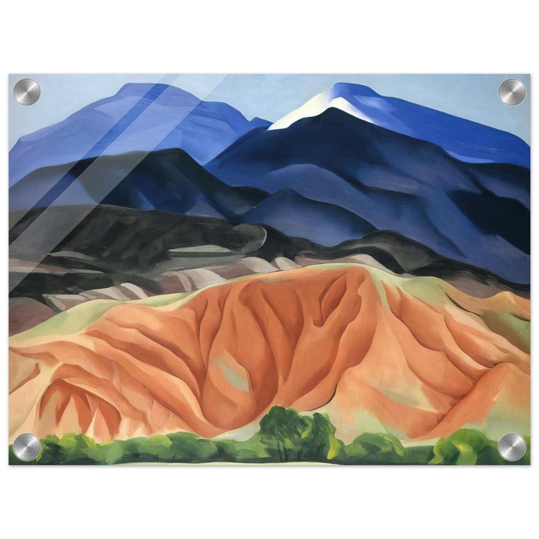 Georgia OKeeffe Black Mesa Landscape NM Out Back of Marys II Acrylic Print